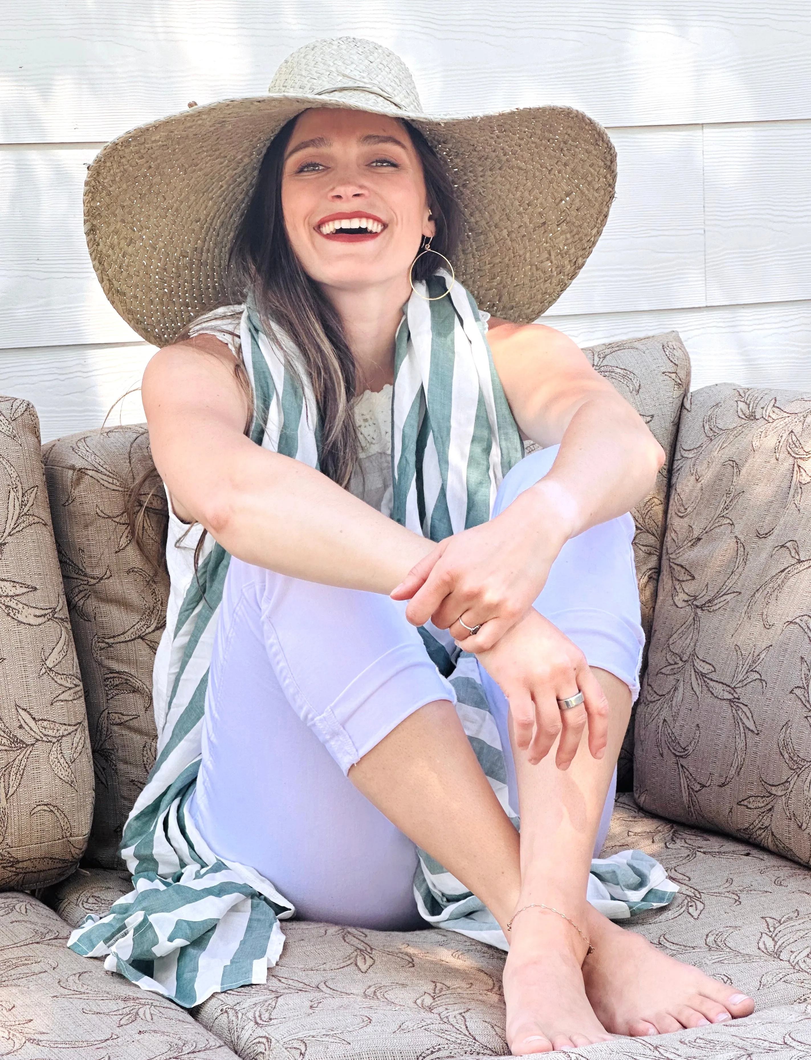 7" Brim Natasha Woven XL Straw Sun Hats