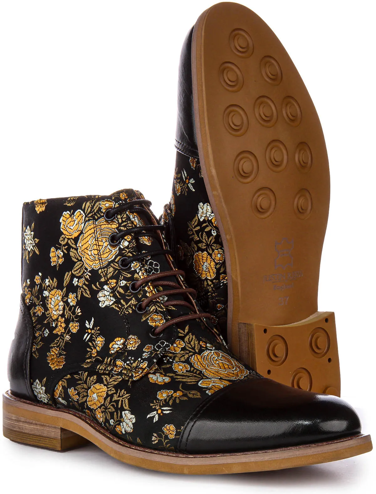 Adam Floral W Ankle Boots In Black