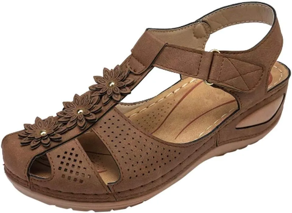 Arch Support Sandals Women's Black Flip Flops Beach Non Slip Sandal Ankle Strap Comfortable Dressy Wedge Arch Support Wedge Shoes for Woman Comfortable Platform Sandalia Ortopedica De Mujer