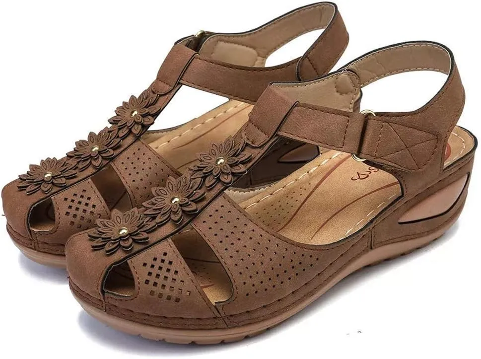 Arch Support Sandals Women's Black Flip Flops Beach Non Slip Sandal Ankle Strap Comfortable Dressy Wedge Arch Support Wedge Shoes for Woman Comfortable Platform Sandalia Ortopedica De Mujer
