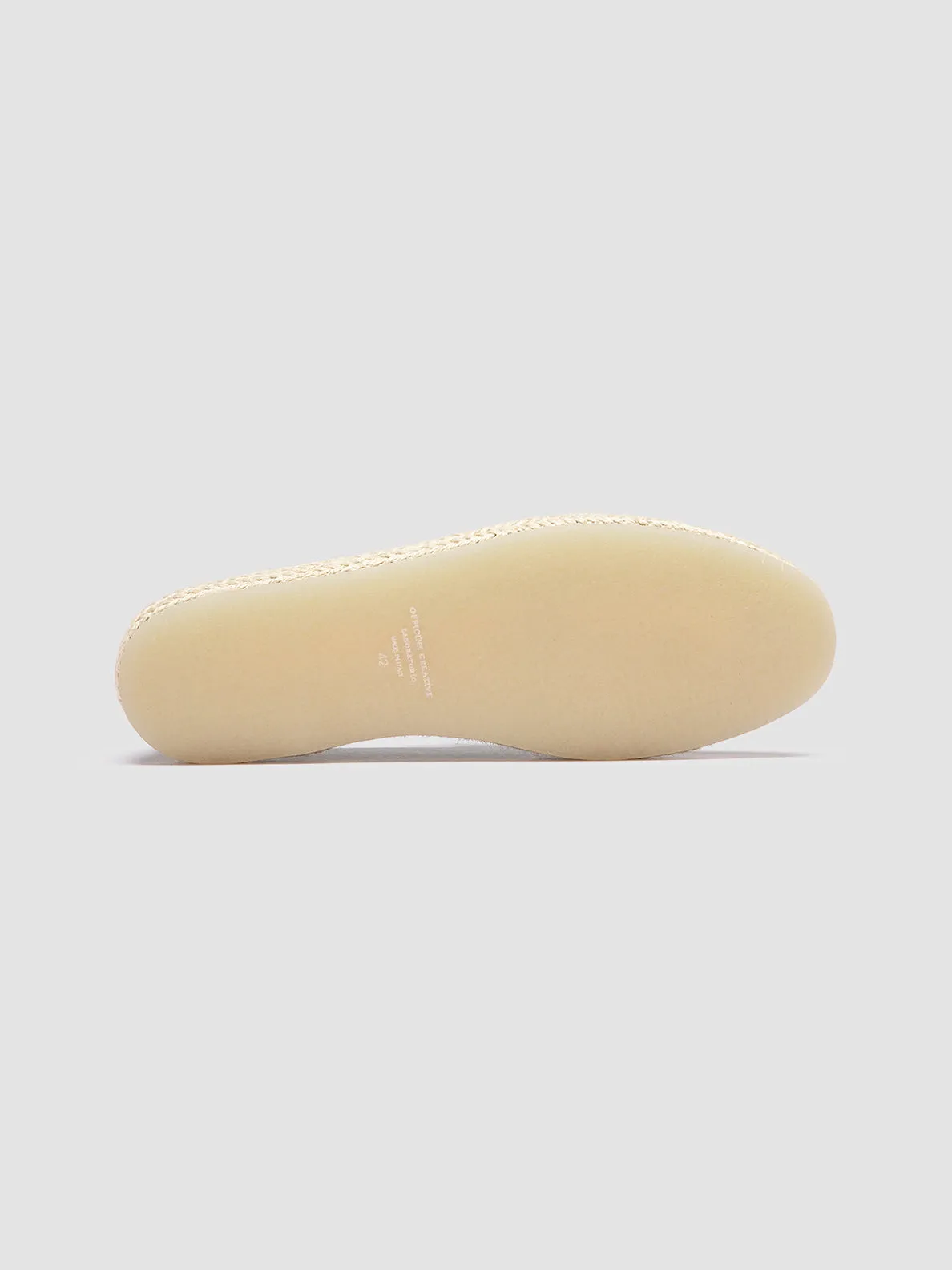 BOWLINE 001 - Beige Woven Espadrille Shoes