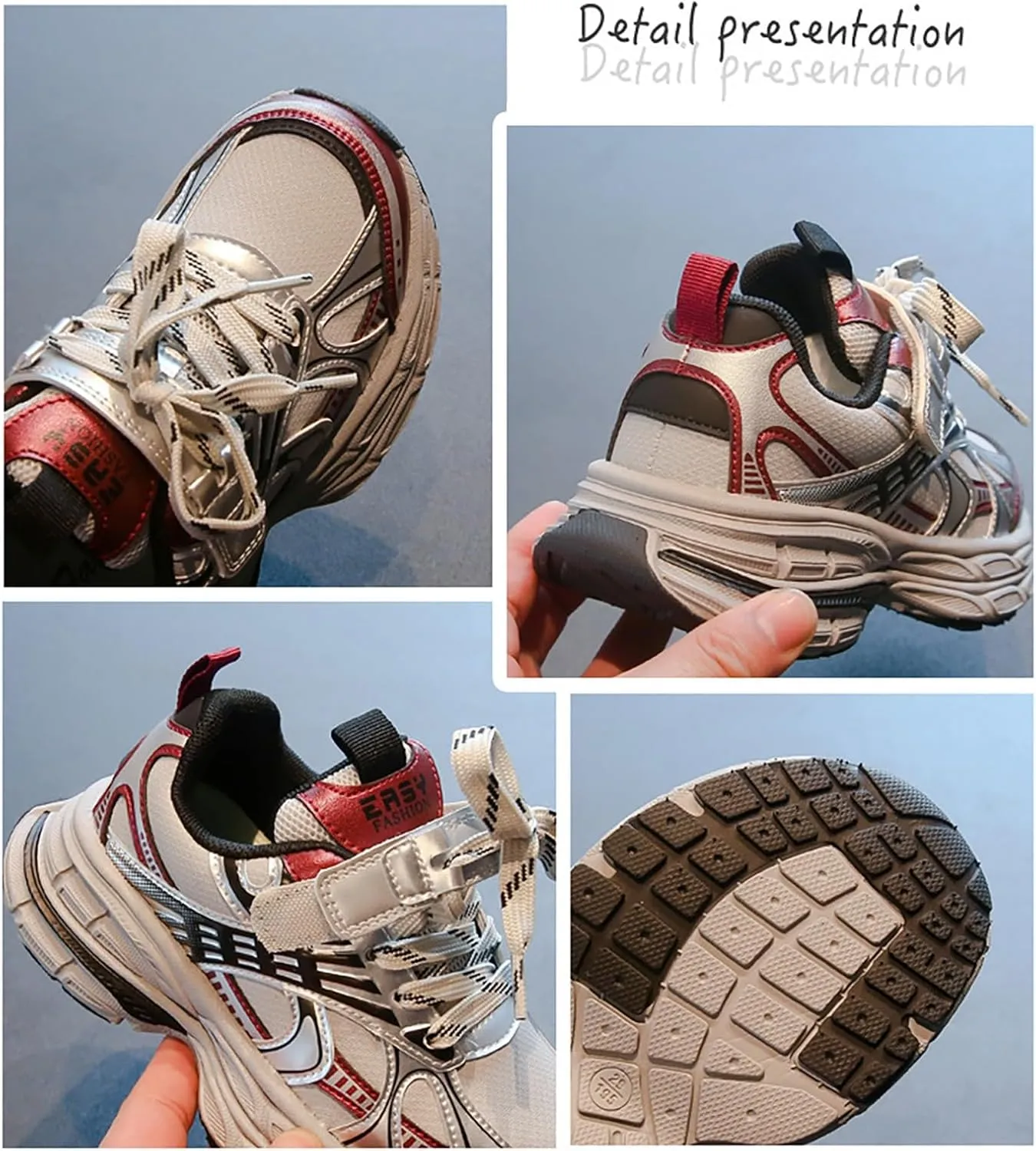 Boys Girls Kids Sneakers Tennis Running Shoes Unisex Lace-up Lightweight Breathable Walking Shoes for Kids Girls