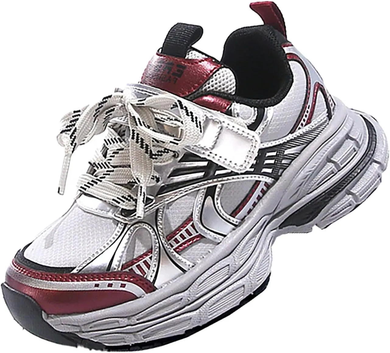 Boys Girls Kids Sneakers Tennis Running Shoes Unisex Lace-up Lightweight Breathable Walking Shoes for Kids Girls