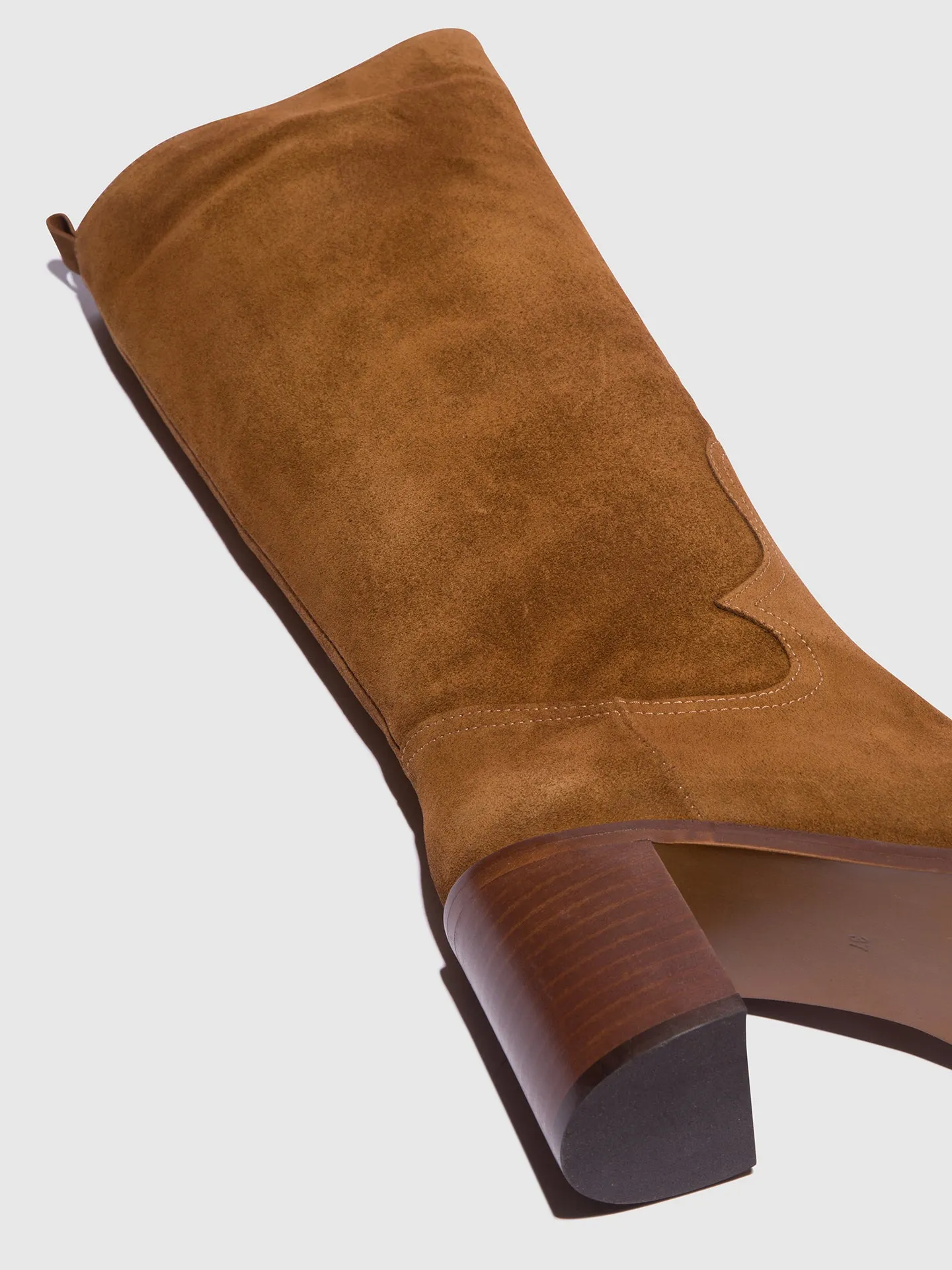 Camel Zip Up Boots