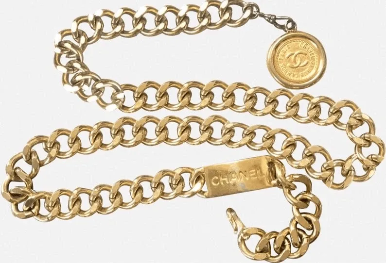 Chanel Chain Belt with CC Charm OL1017