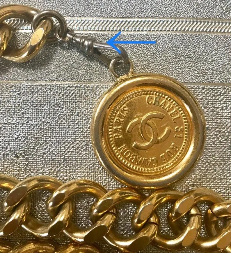 Chanel Chain Belt with CC Charm OL1017
