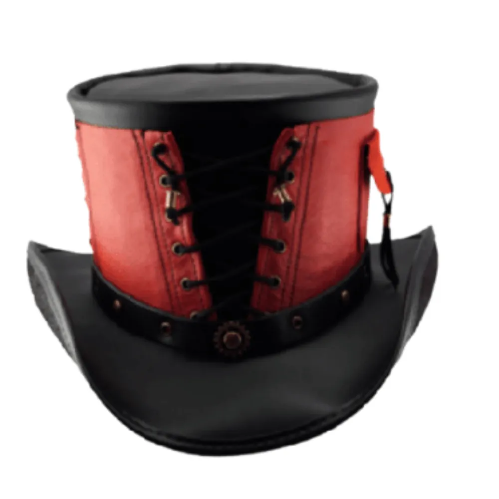 Corset Leather Top Hat