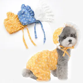 Cotton Dog Sweet Sunhat Lovely Puppy Stylish Cool Dog Hat