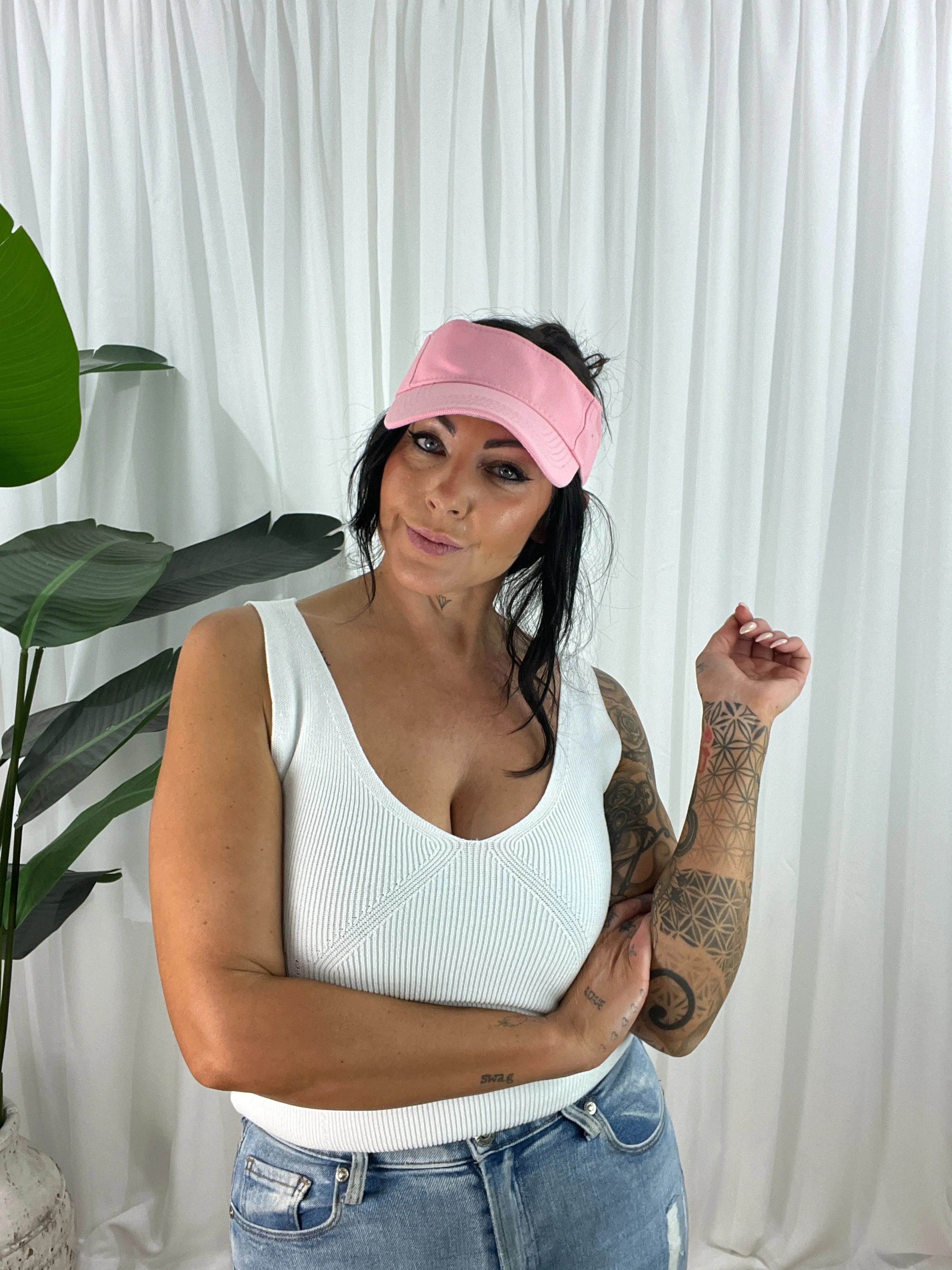 Deuce Velcro Visor - Pink
