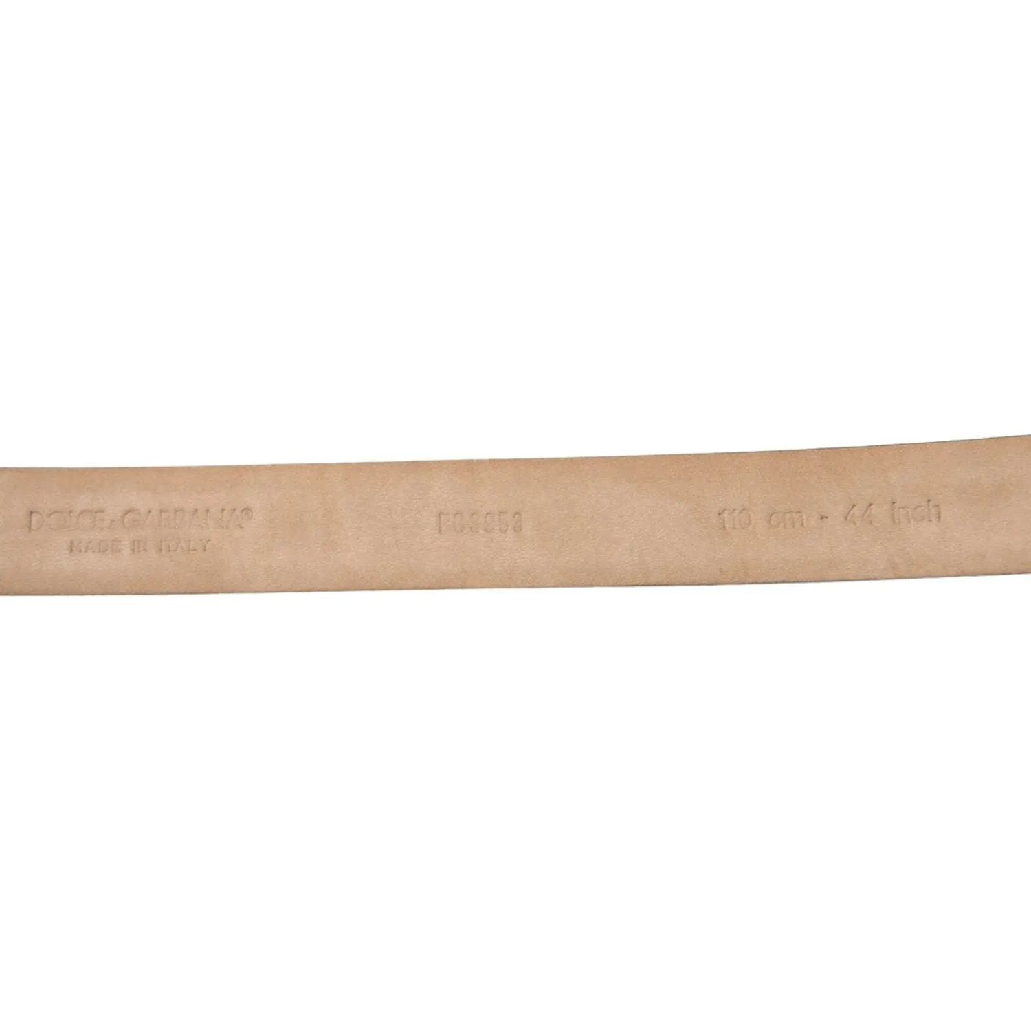 Dolce & Gabbana Elegant Leather Belt with Eye-Catching Buckle