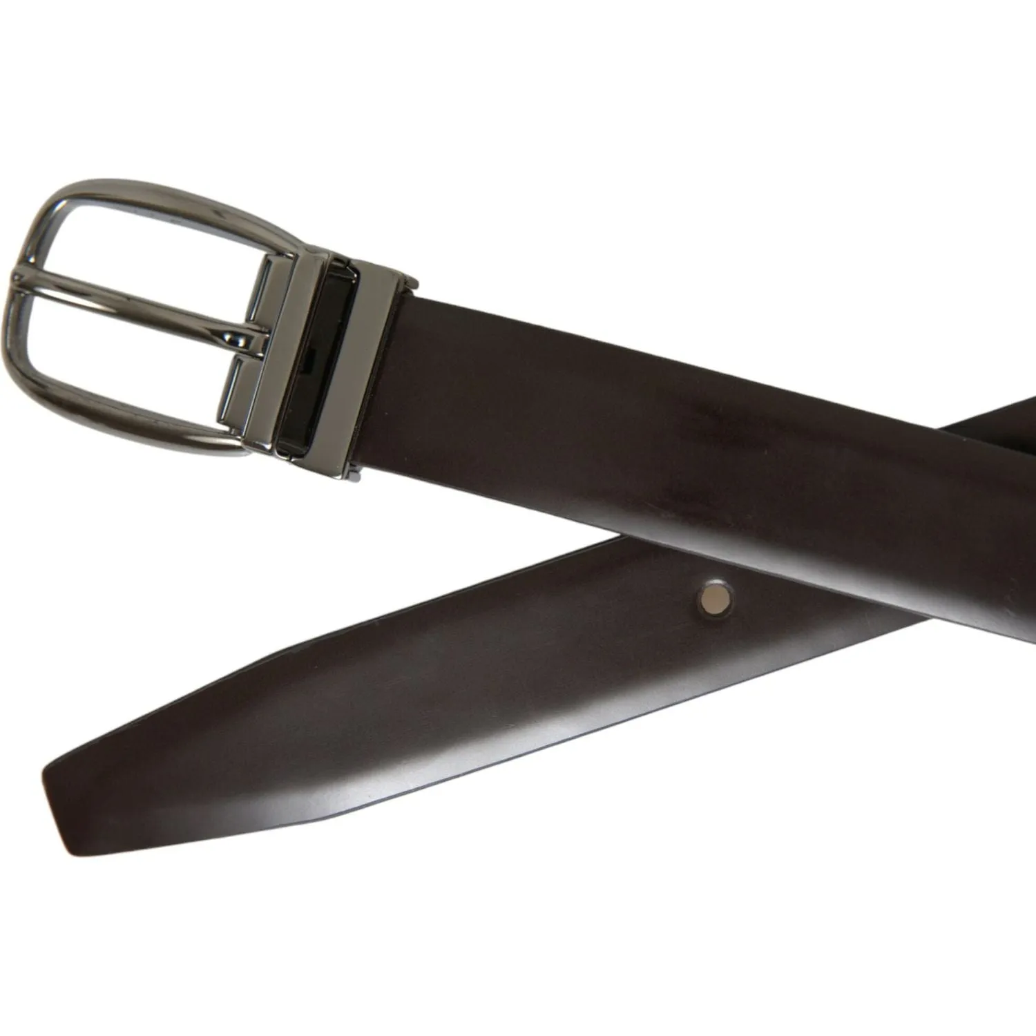 Dolce & Gabbana Elegant Leather Belt with Eye-Catching Buckle