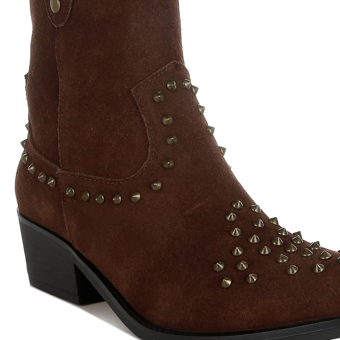Embellished Studs Cowboy Boots