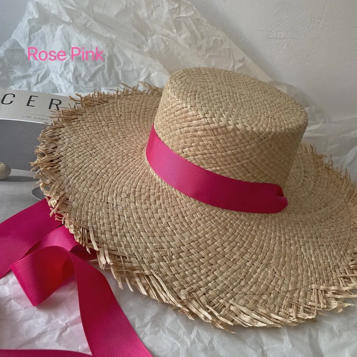 Fedora Straw Boater Hat for Women