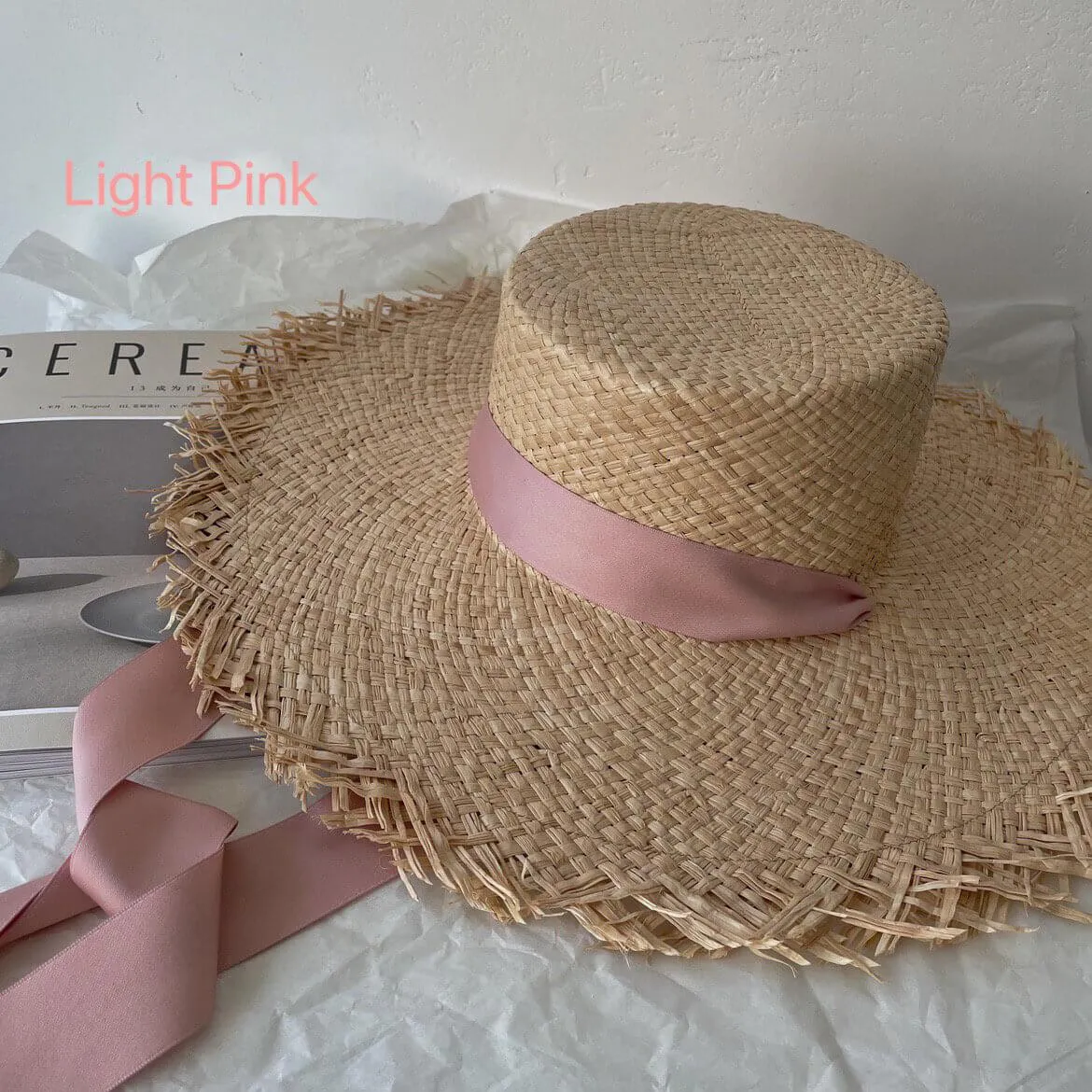Fedora Straw Boater Hat for Women