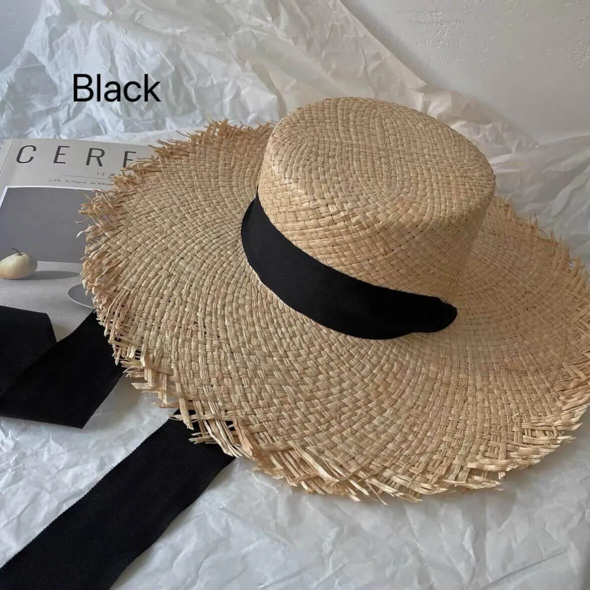 Fedora Straw Boater Hat for Women