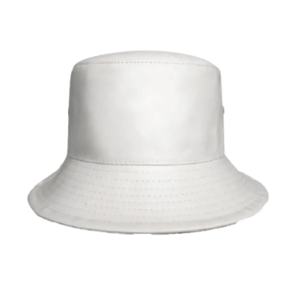 Fisherman Bucket Leather Top Hat