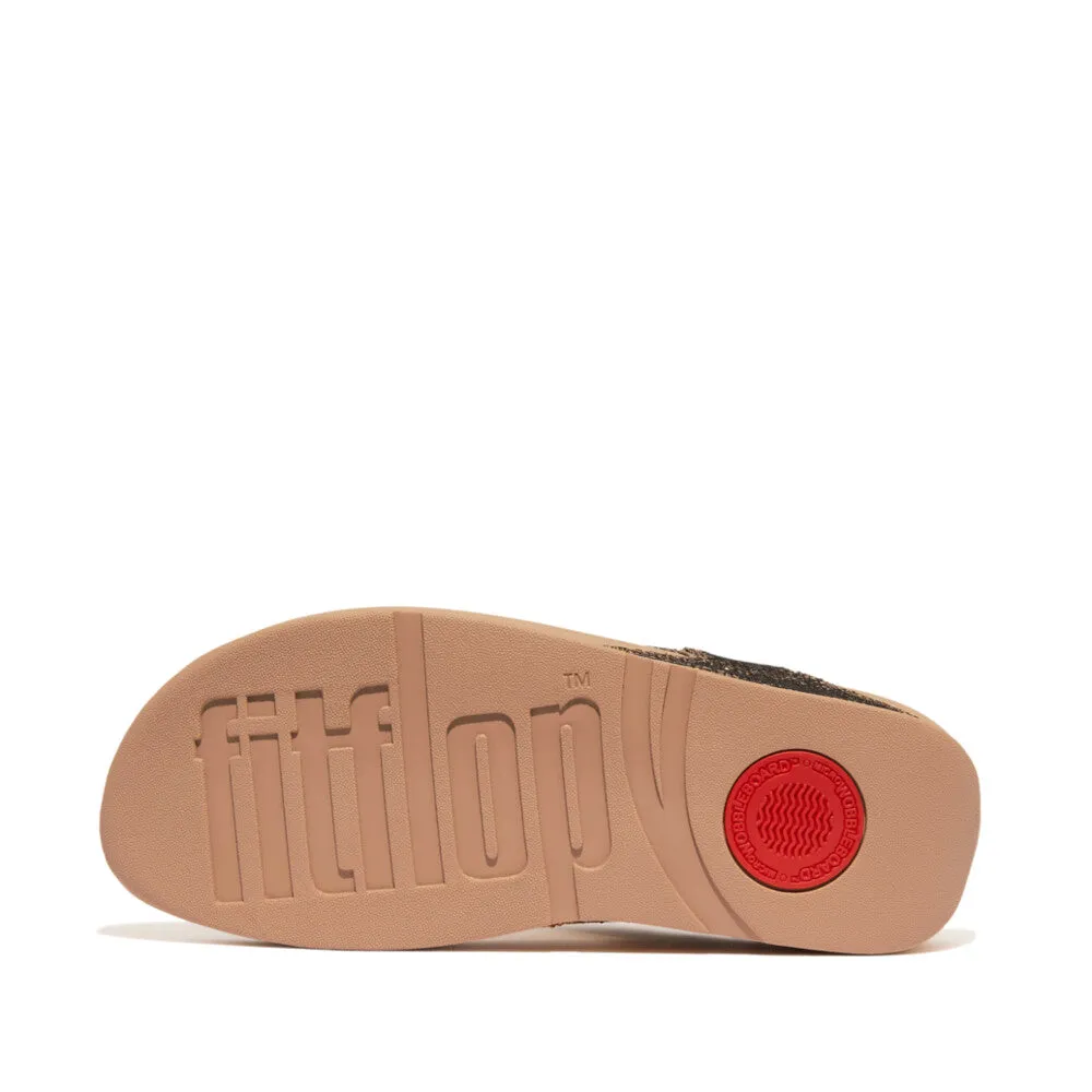 Fitflop Lulu Glitterball Toe Post Gold