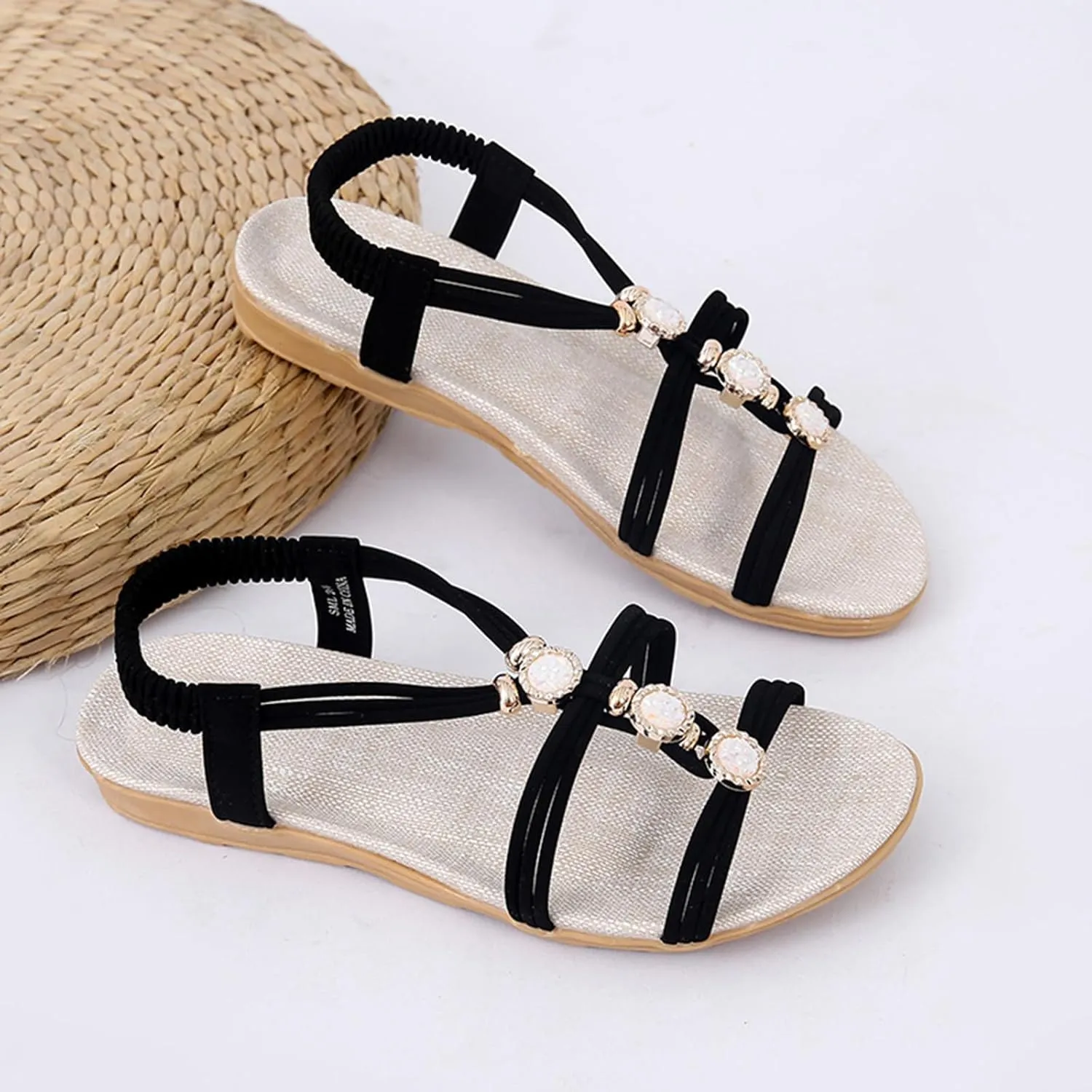 Flat Sandals for Women Dressy: Summer Comfortable Dress Thong Flats Sandals for Women 2025 Comfortable