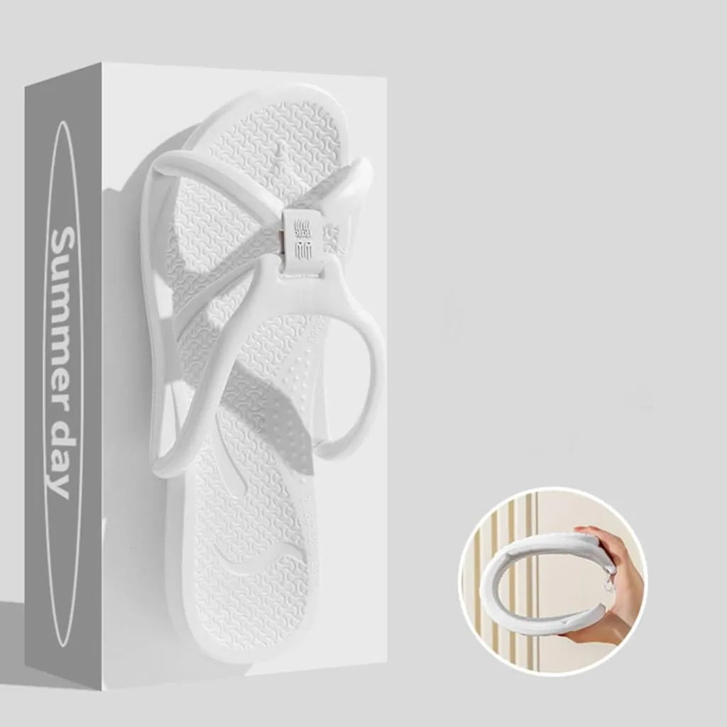 Foldable Travel Slippers for Women and Men Portable Shower Slipperst Light Weight Shower Shoes for Bathroom Pool Beach