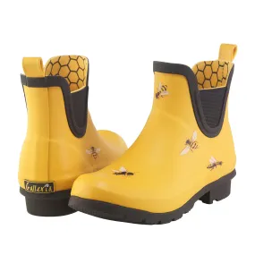 Gold Bees Chelsea Rain Boot