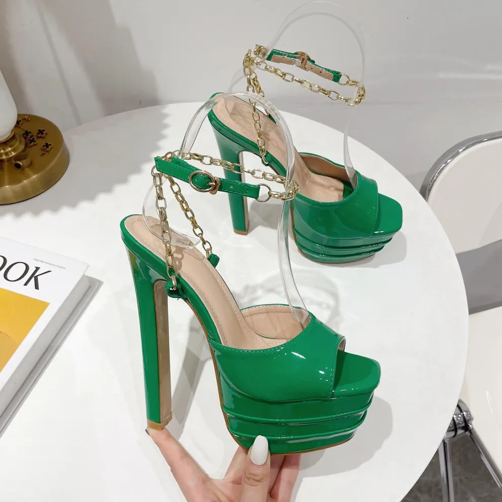 High Heel Open Toe Pumps