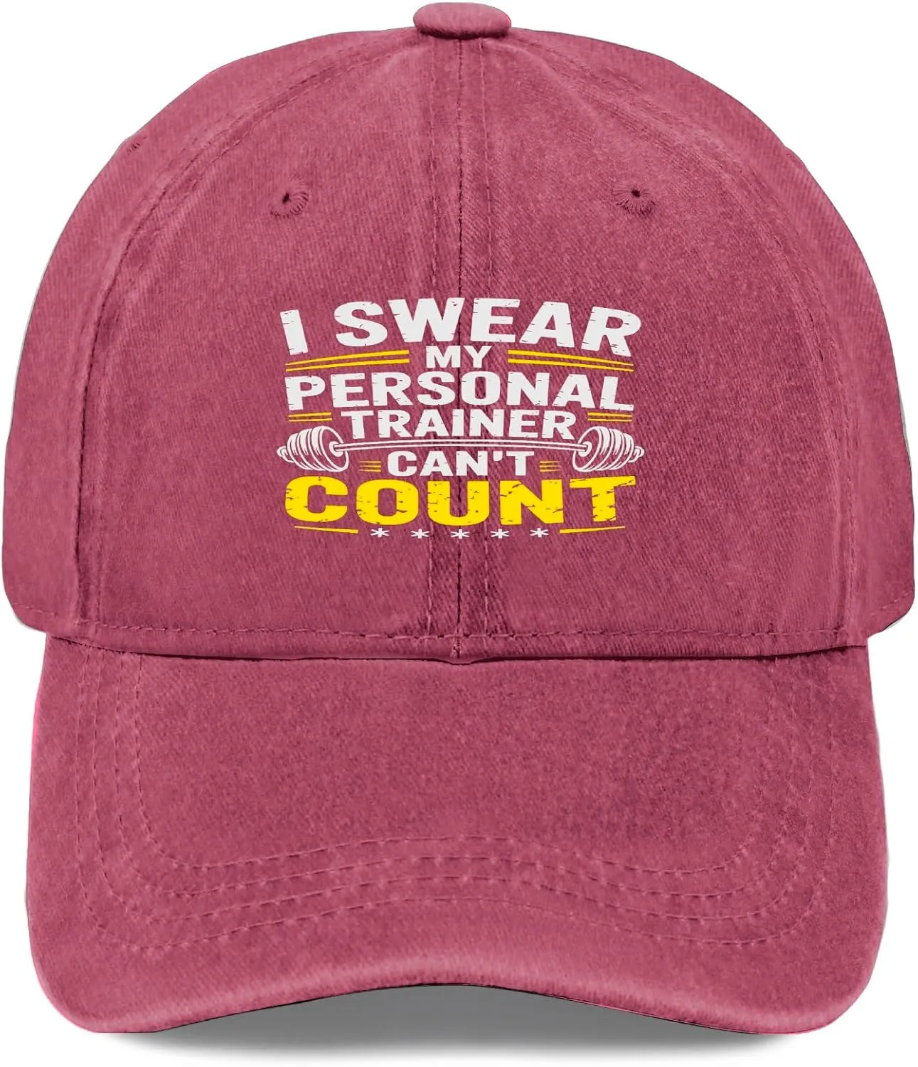 I Swears My Personal Trainers Can't Count Baseball Cap Women Beach Baseball Hat for Men's Adjustable Caps