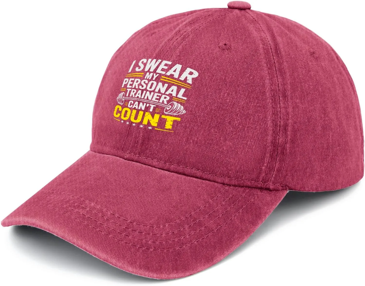 I Swears My Personal Trainers Can't Count Baseball Cap Women Beach Baseball Hat for Men's Adjustable Caps