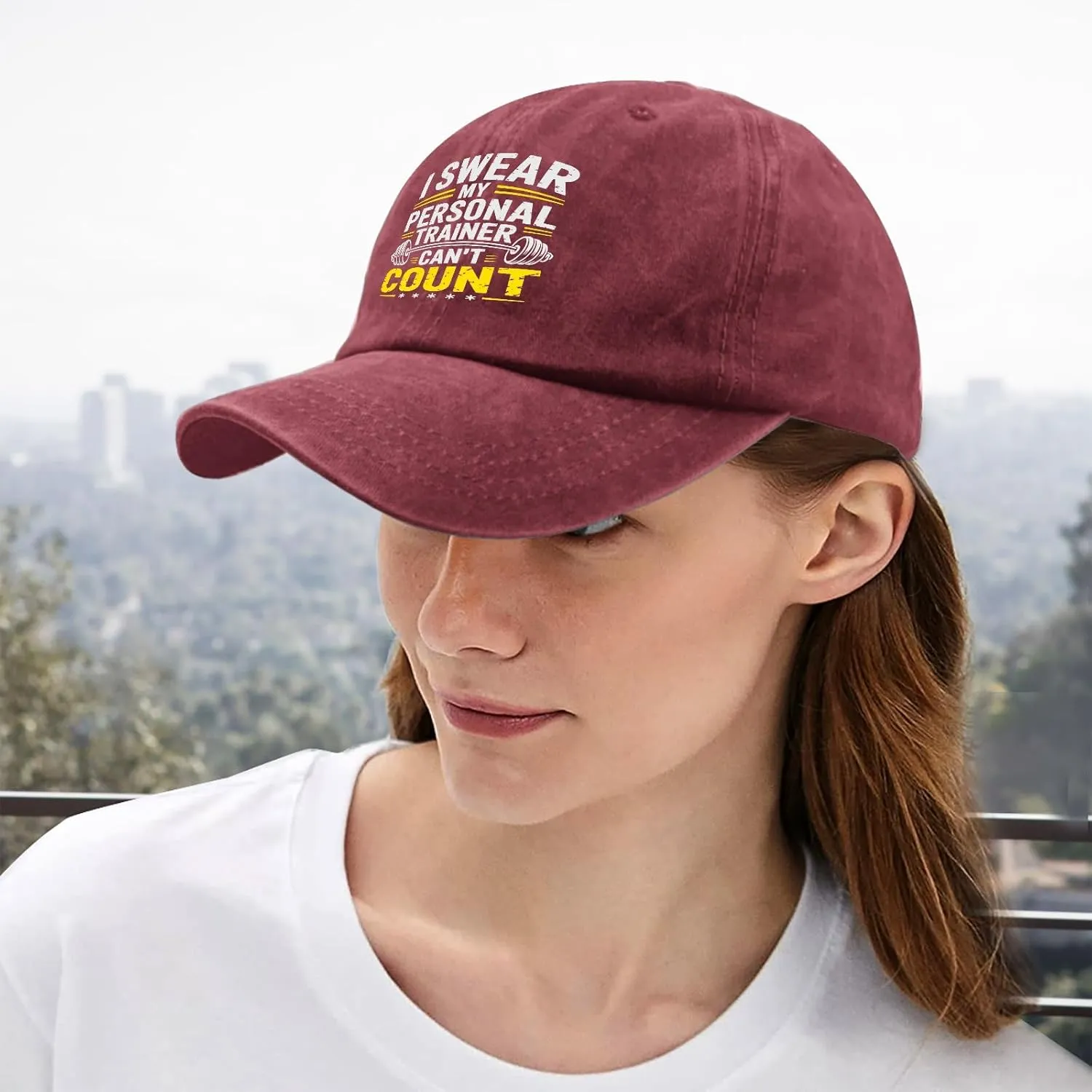 I Swears My Personal Trainers Can't Count Baseball Cap Women Beach Baseball Hat for Men's Adjustable Caps