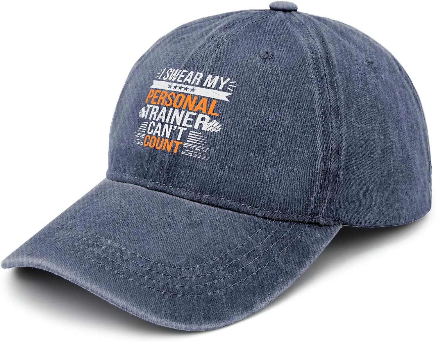 I Swears My Personal Trainers Can't Count Hats for Women Baseball Cap Ball Hat for Men Quick Dry Cap Sun Visor Hat