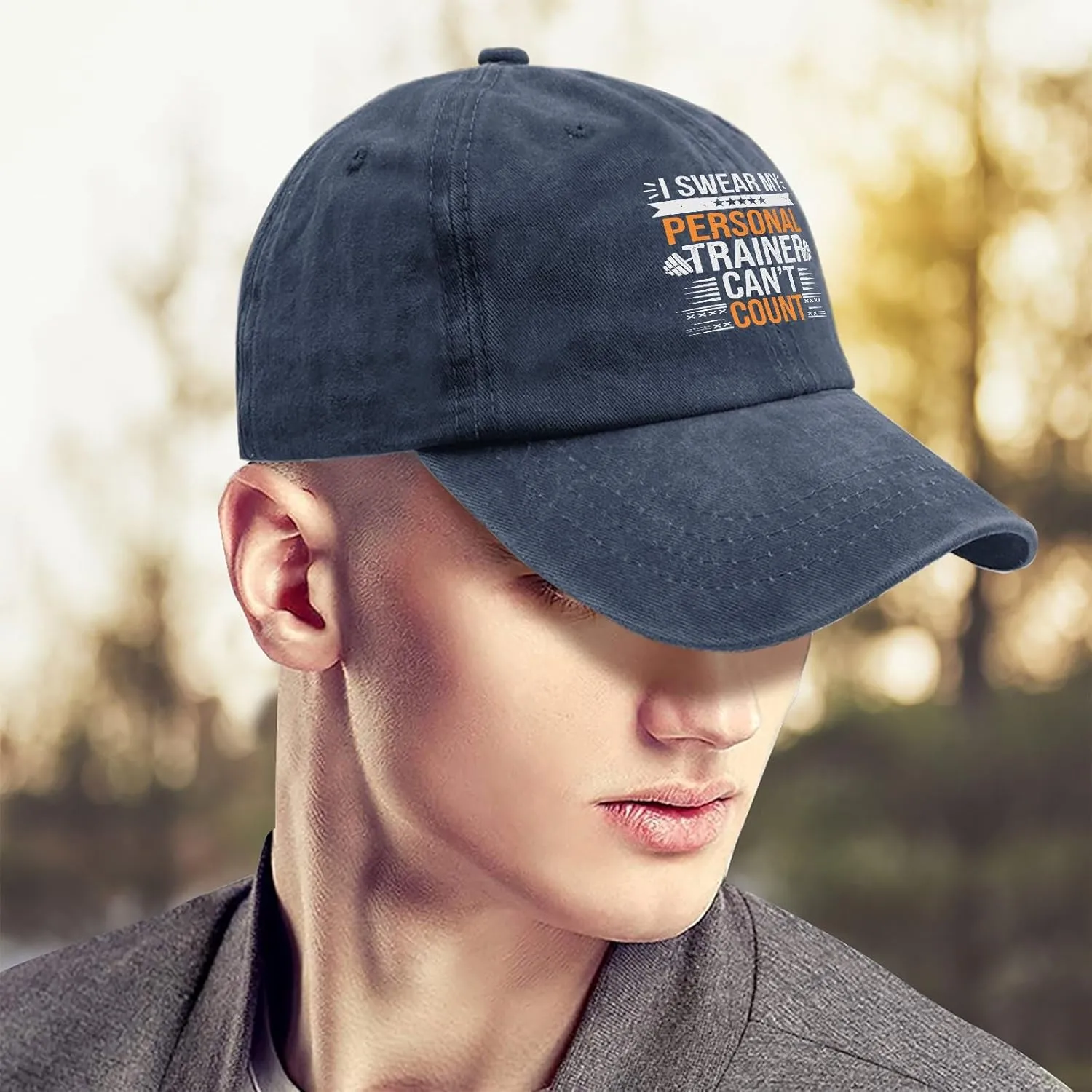I Swears My Personal Trainers Can't Count Hats for Women Baseball Cap Ball Hat for Men Quick Dry Cap Sun Visor Hat