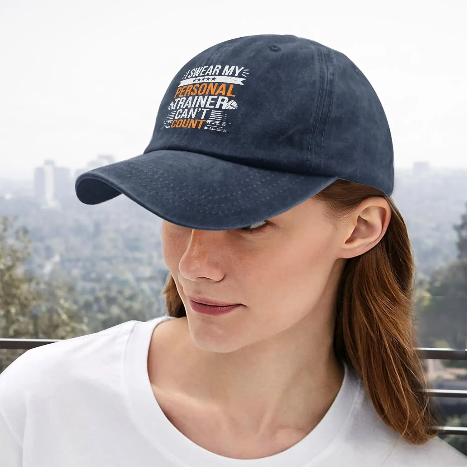 I Swears My Personal Trainers Can't Count Hats for Women Baseball Cap Ball Hat for Men Quick Dry Cap Sun Visor Hat