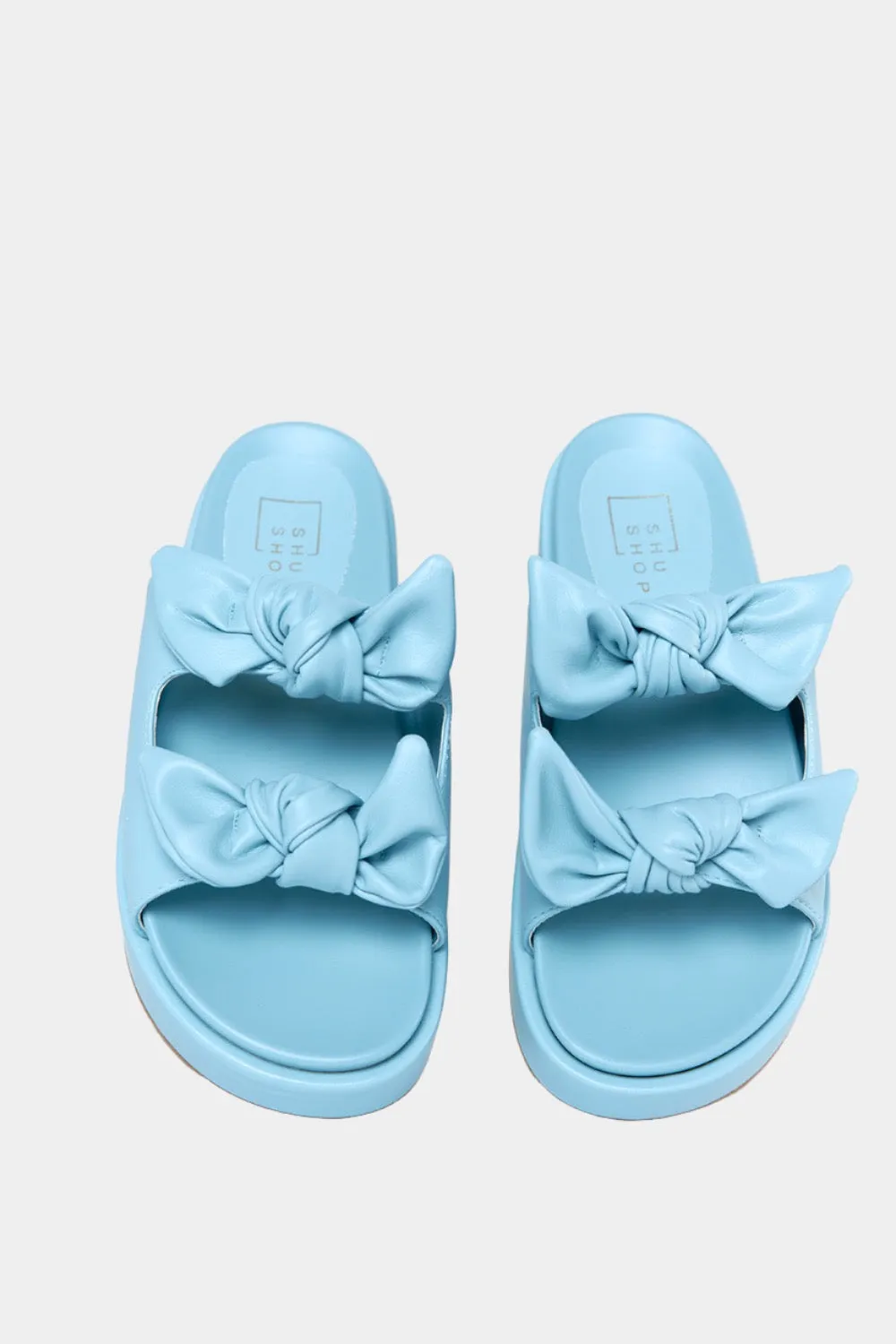 Kiki Bow Sandal - Light Blue