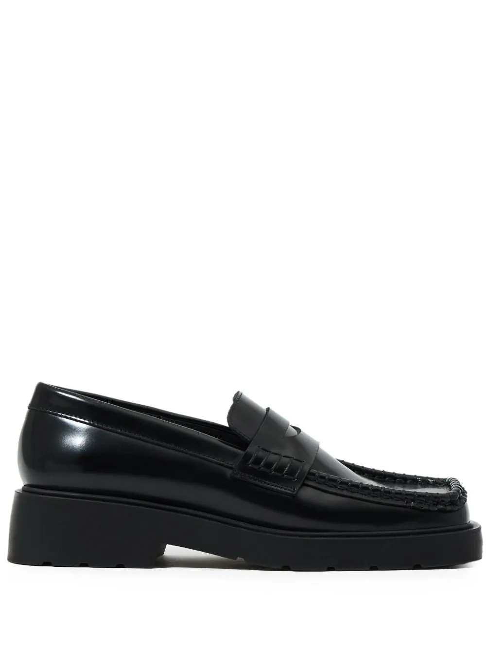 leather loafers