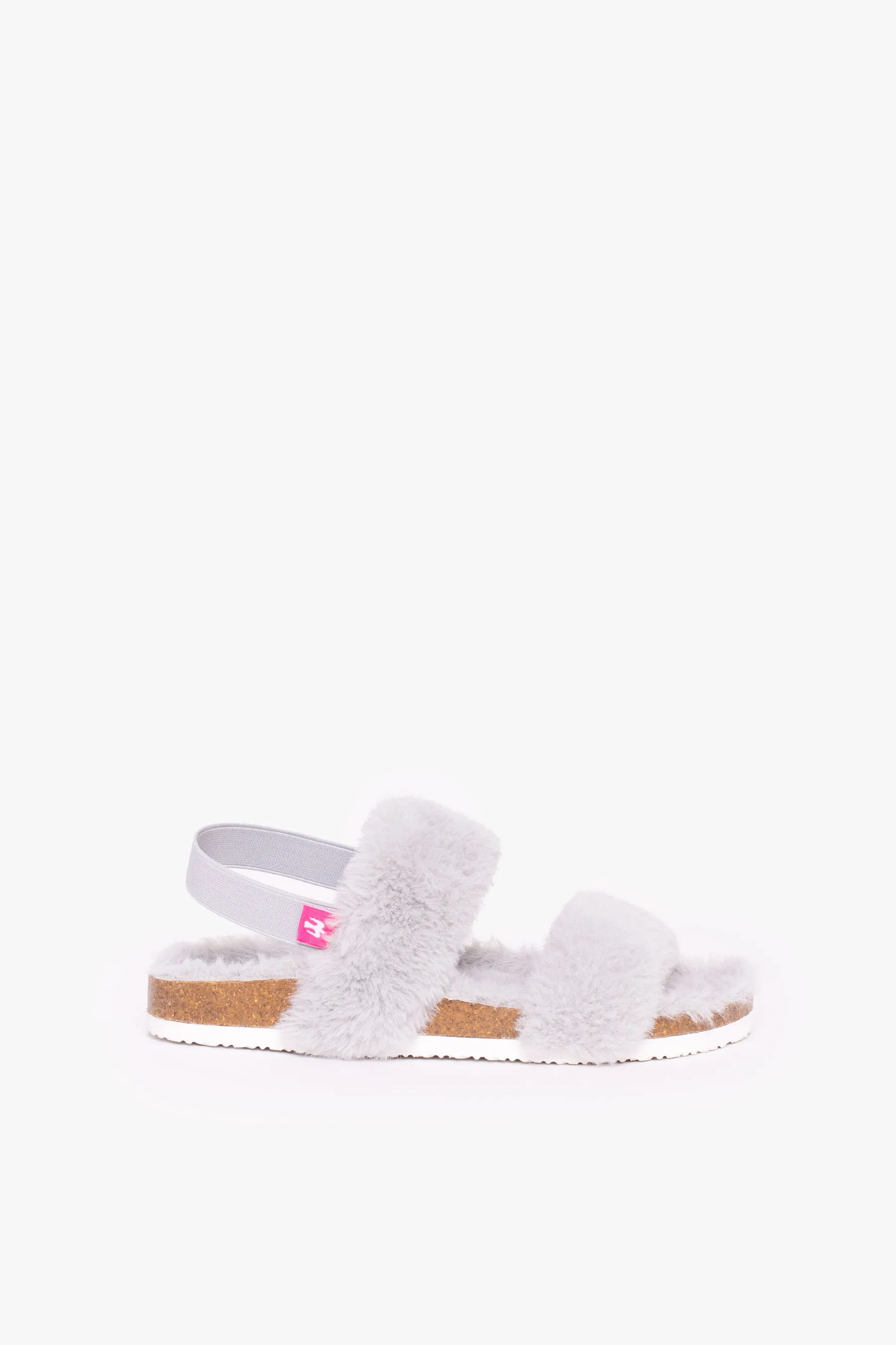 Light Grey Fluffy Slippers