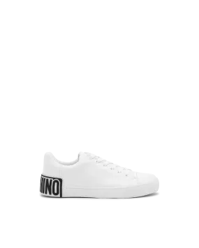 Logo Leather Low-Top Sneakers