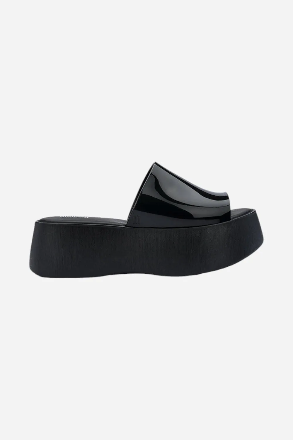 Melissa Becky Platform Slides In Black