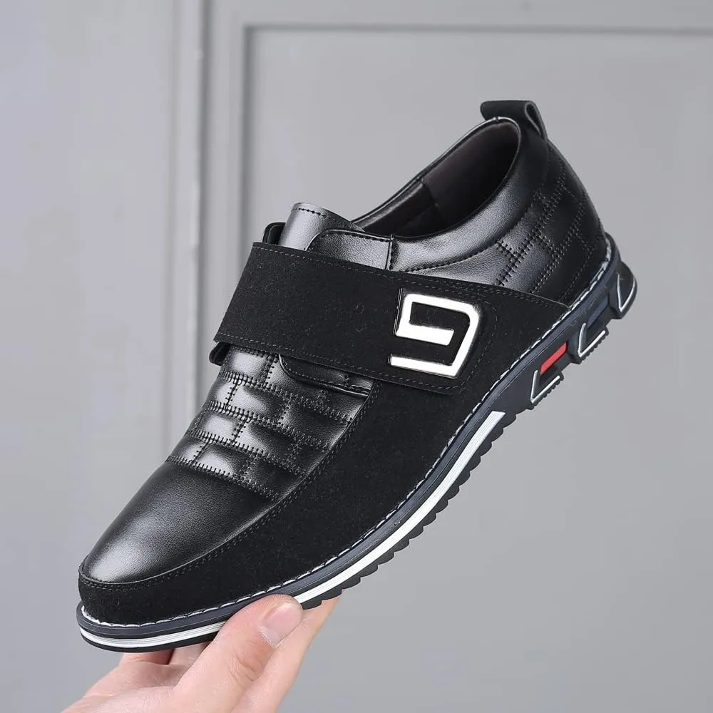 Men's Casual Fashion Loafers Classic Business Leather Loafers Comfortable Breathable Sneaker