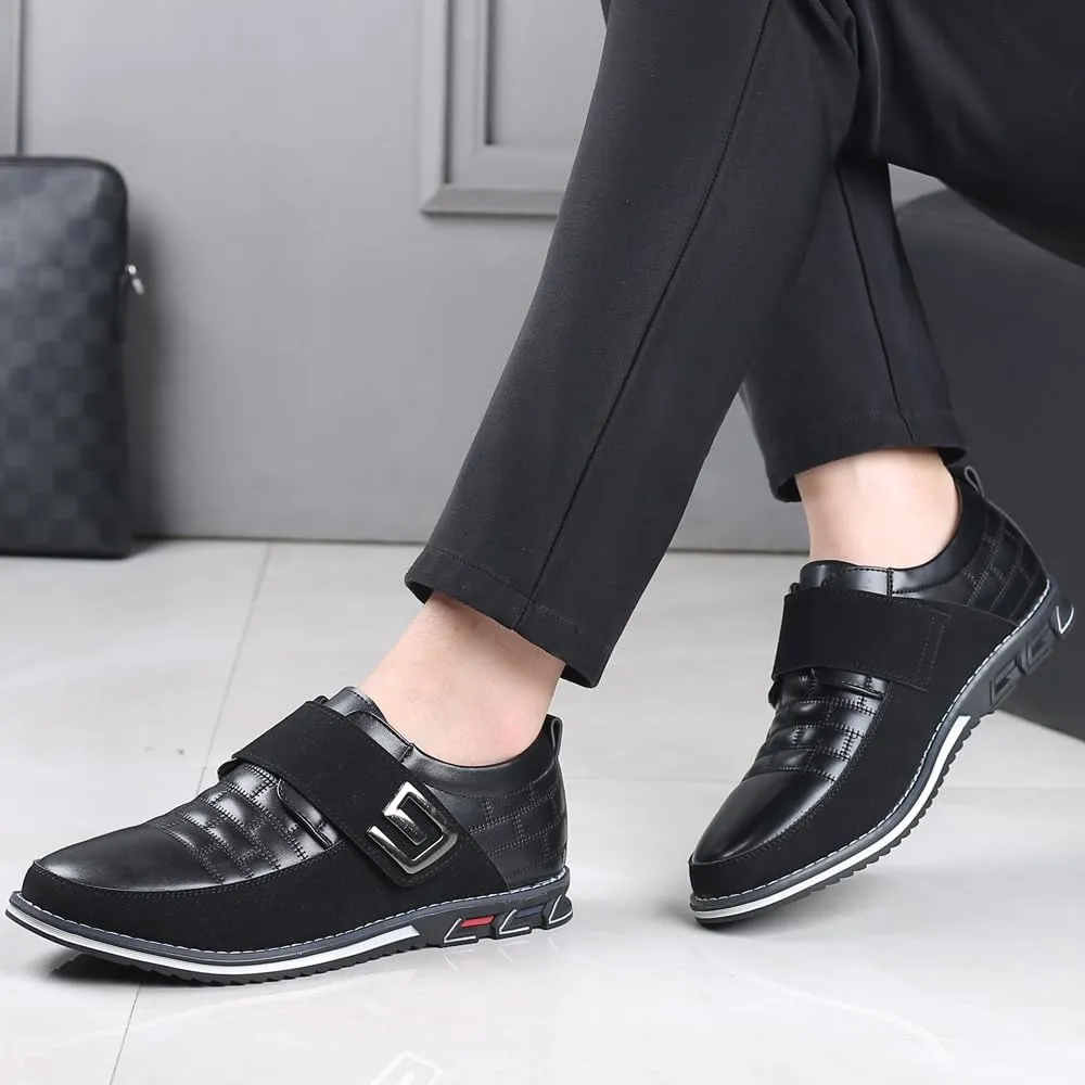 Men's Casual Fashion Loafers Classic Business Leather Loafers Comfortable Breathable Sneaker
