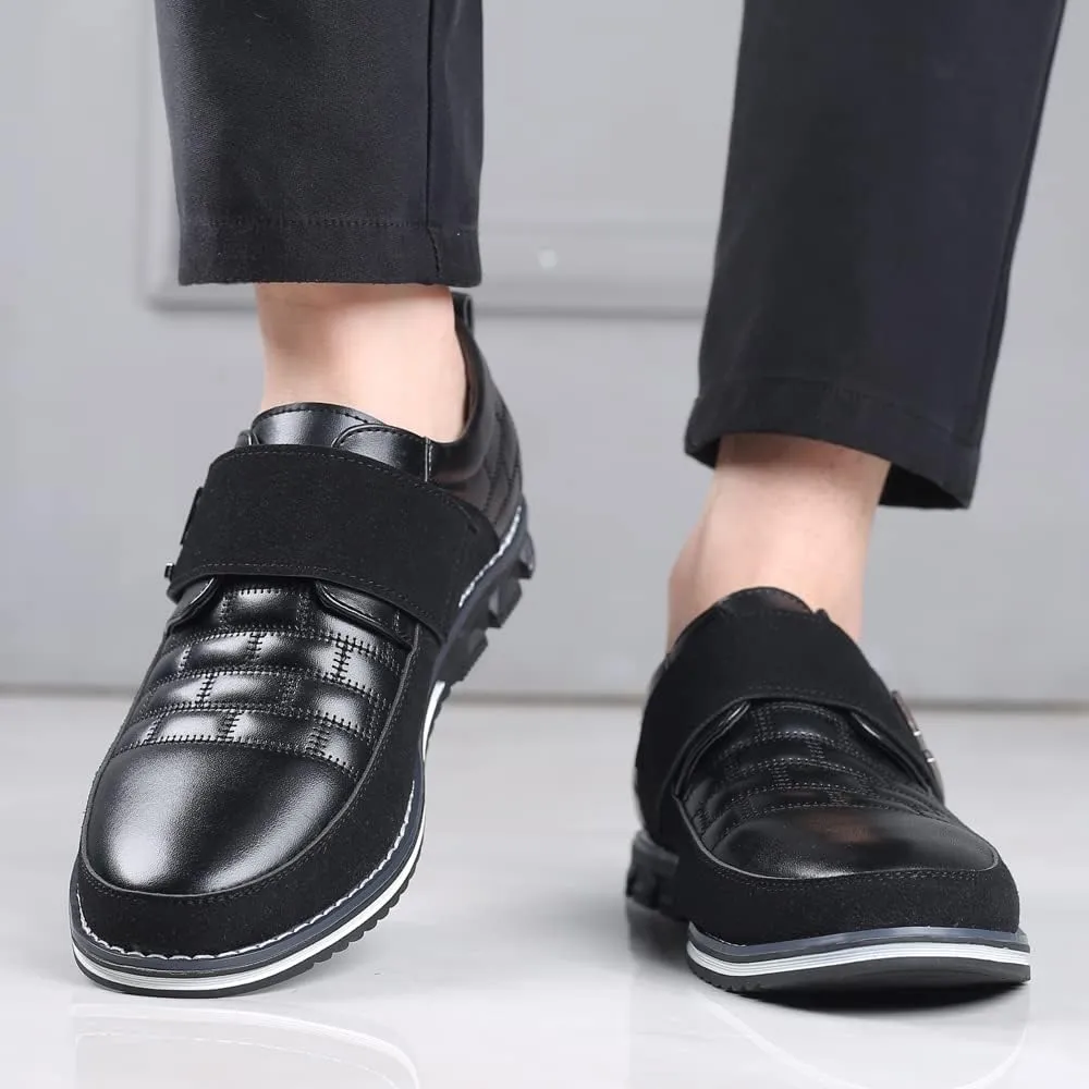 Men's Casual Fashion Loafers Classic Business Leather Loafers Comfortable Breathable Sneaker
