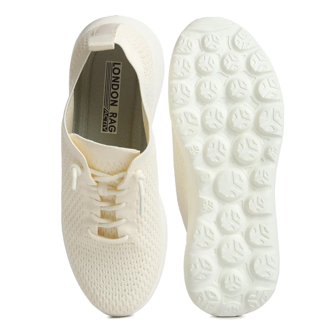 Men's Knitted Lace Up Sneakers