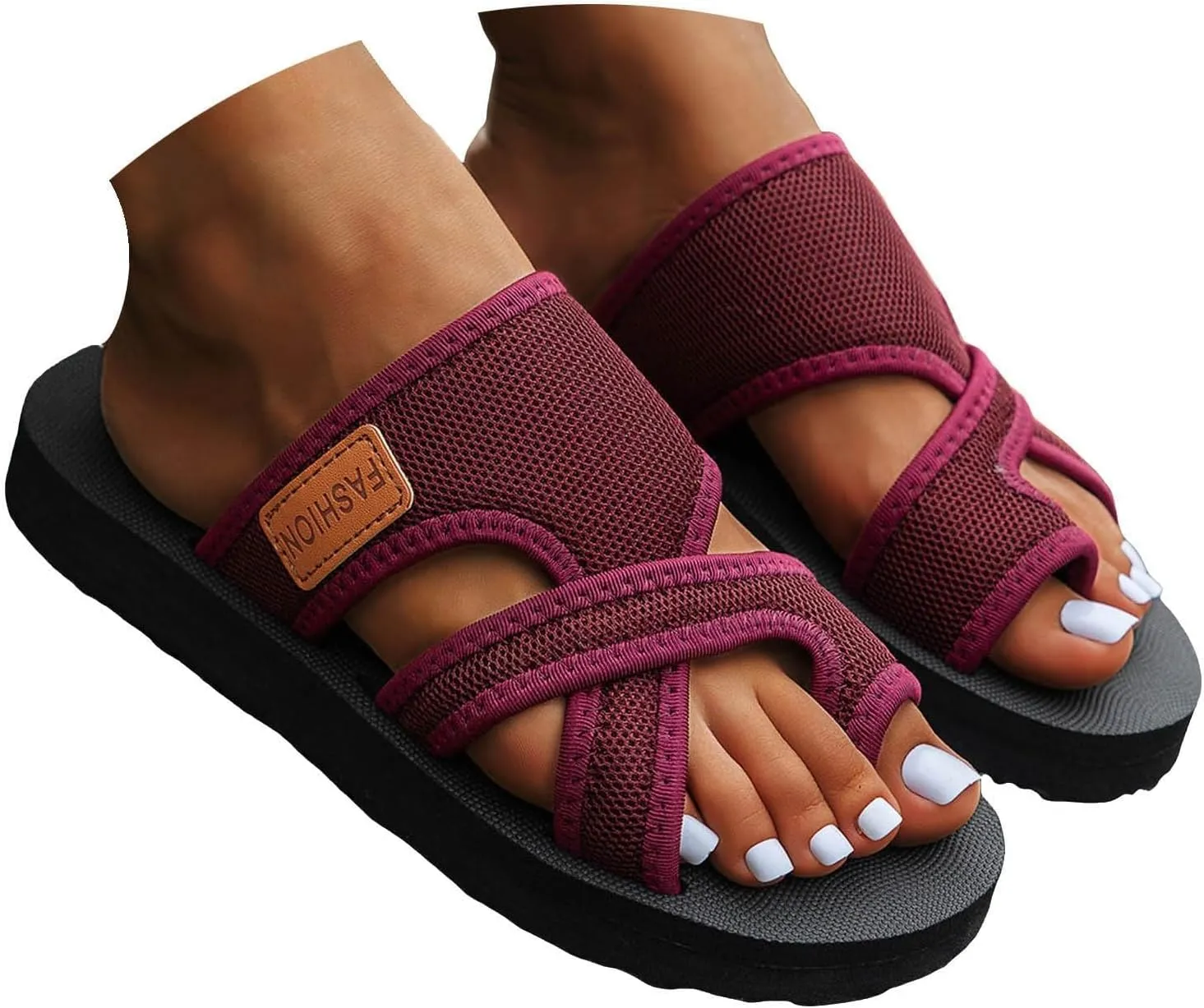 Mesh Flip Flops for Women, Women'S Comfortable Breathable Mesh Flip Flops, Orthopedic Shoes, Comfortable Beach Sandals