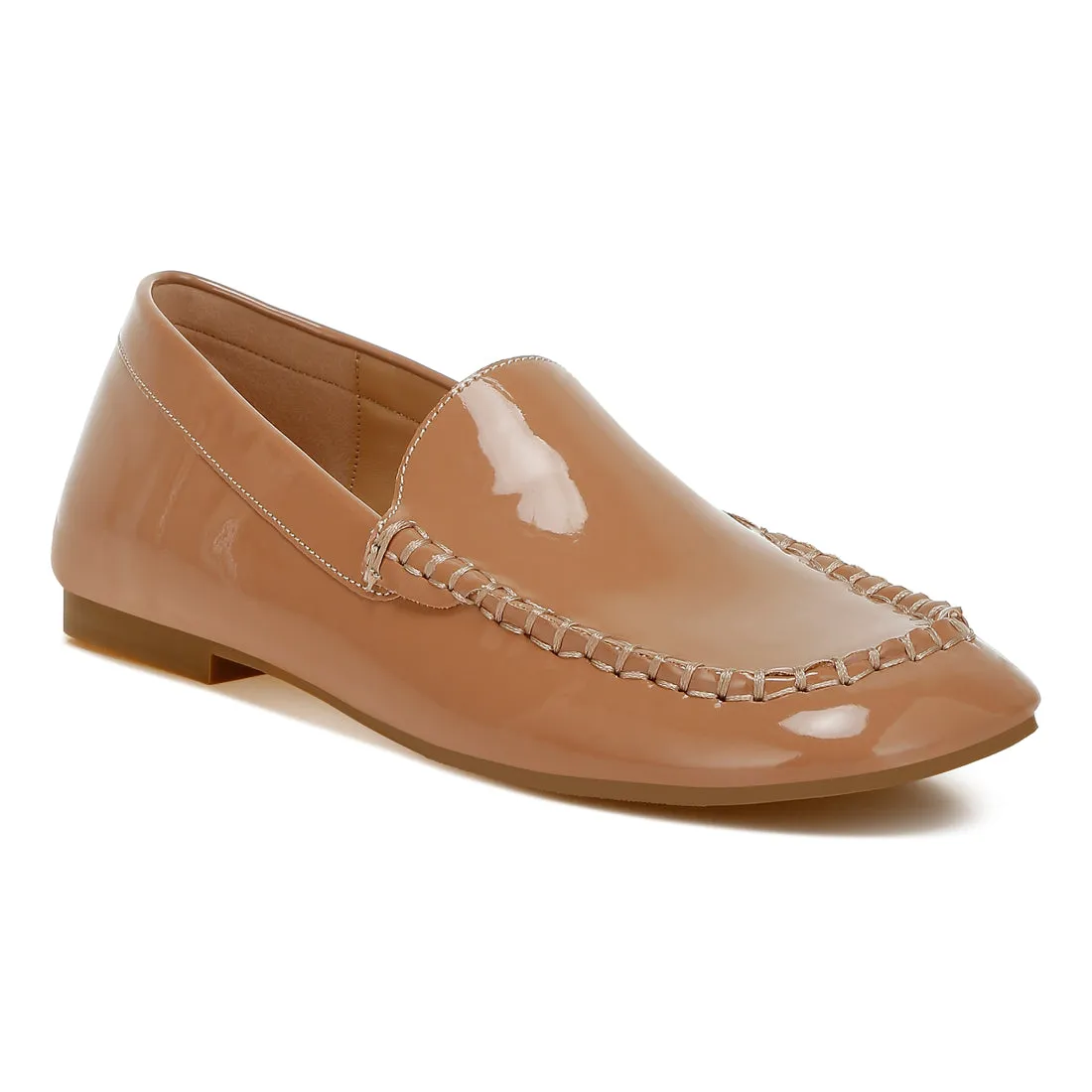 Metallic Pleather Loafers