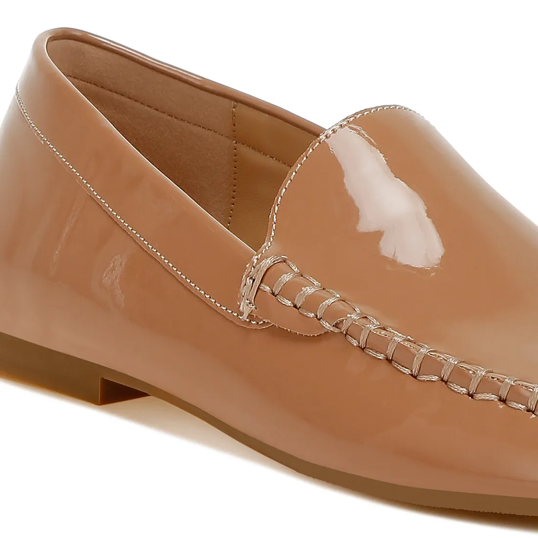 Metallic Pleather Loafers