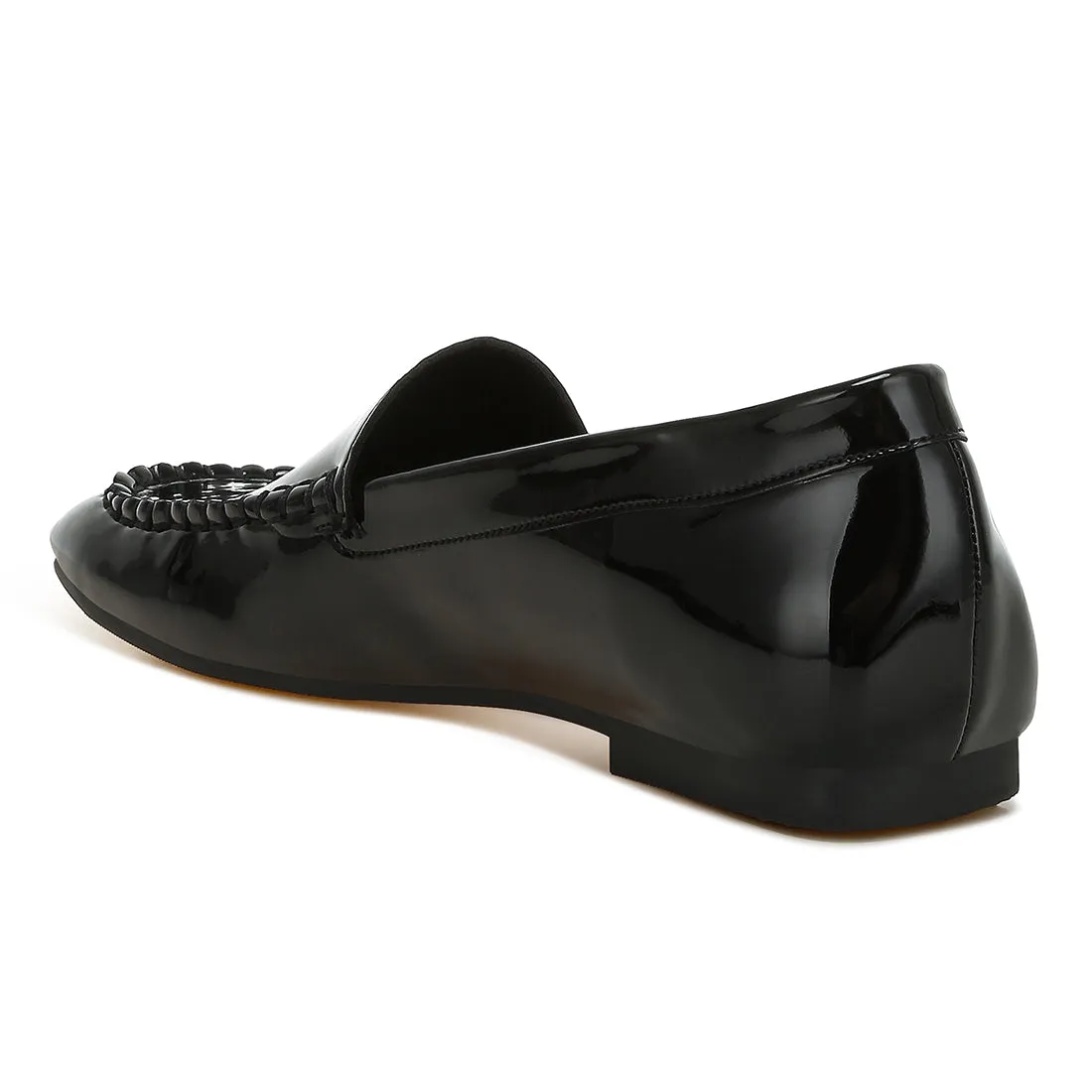 Metallic Pleather Loafers