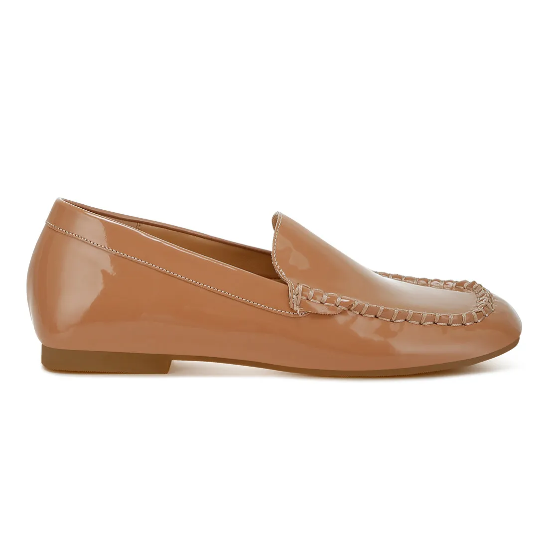 Metallic Pleather Loafers