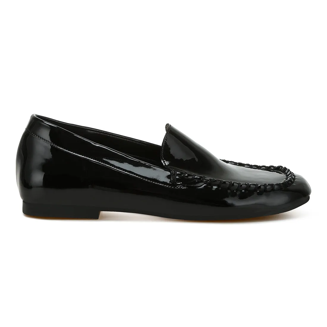 Metallic Pleather Loafers