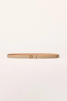 Monogram Belt Almond