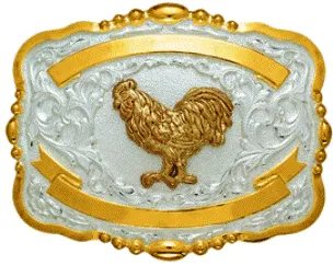 "Rooster" Western Trophy Belt Buckle