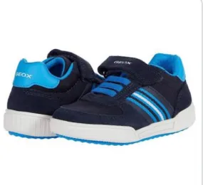 SALE Geox J Poseido BF Stripe Flat Sneaker