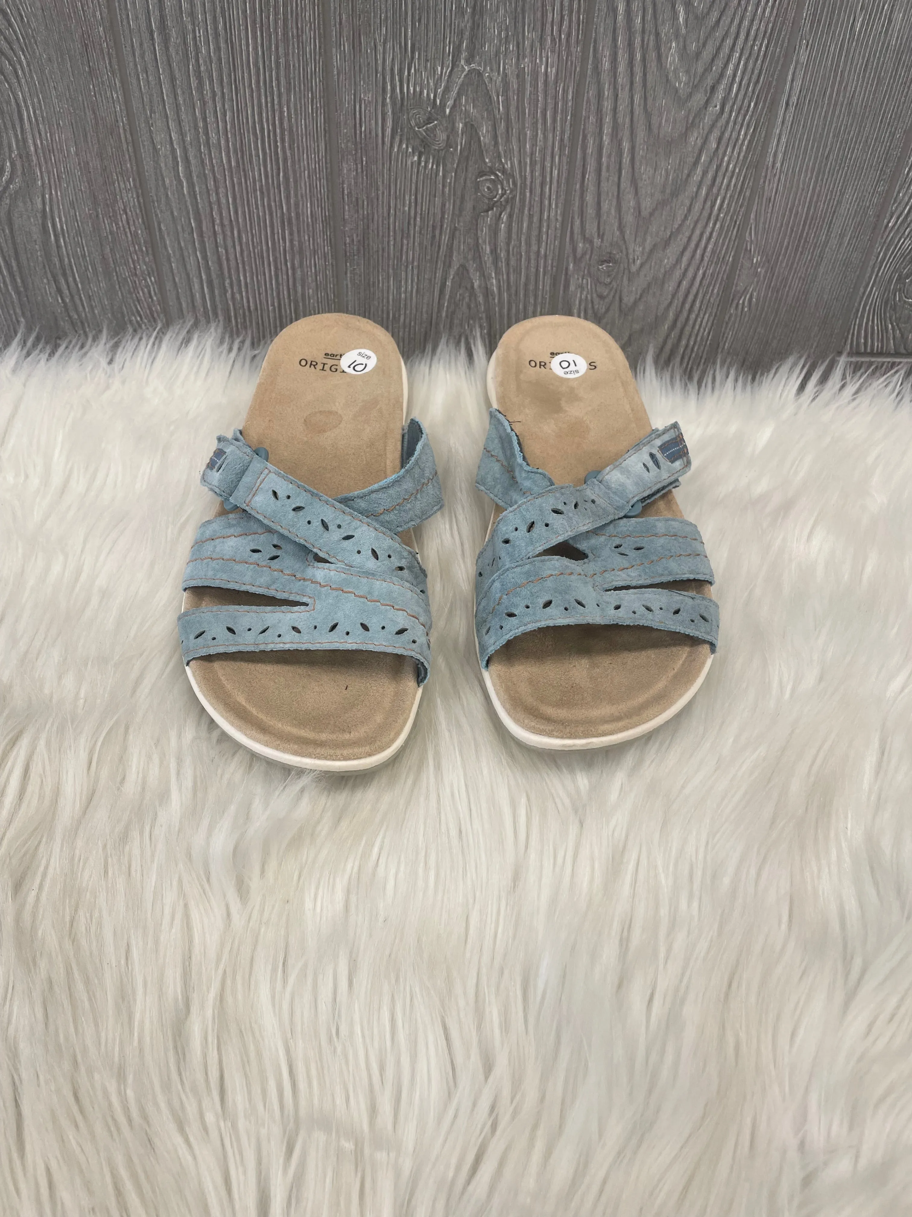 Sandals Flats By Earth Origins In Blue, Size: 10